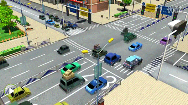 圖2 車道號(hào)轉(zhuǎn)自《光頭強(qiáng)行車記》