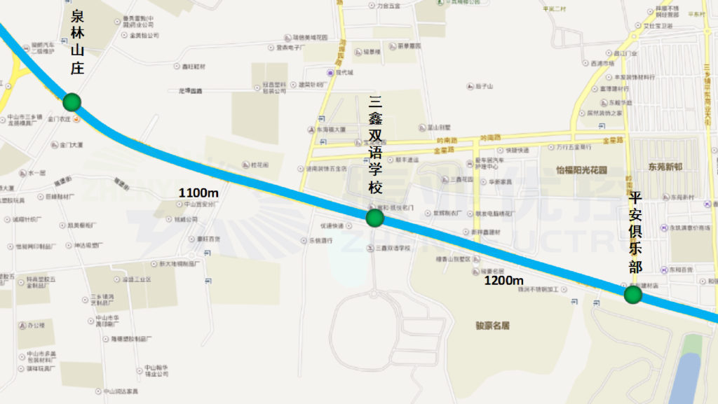 圖1 G105國道協(xié)調(diào)路口示意圖