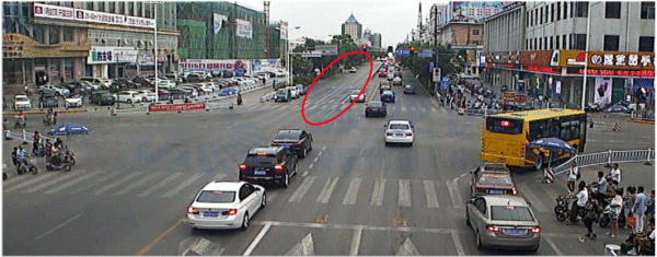 圖6 太平路-崗山路交叉口優(yōu)化前晚高峰東進(jìn)口直行空放