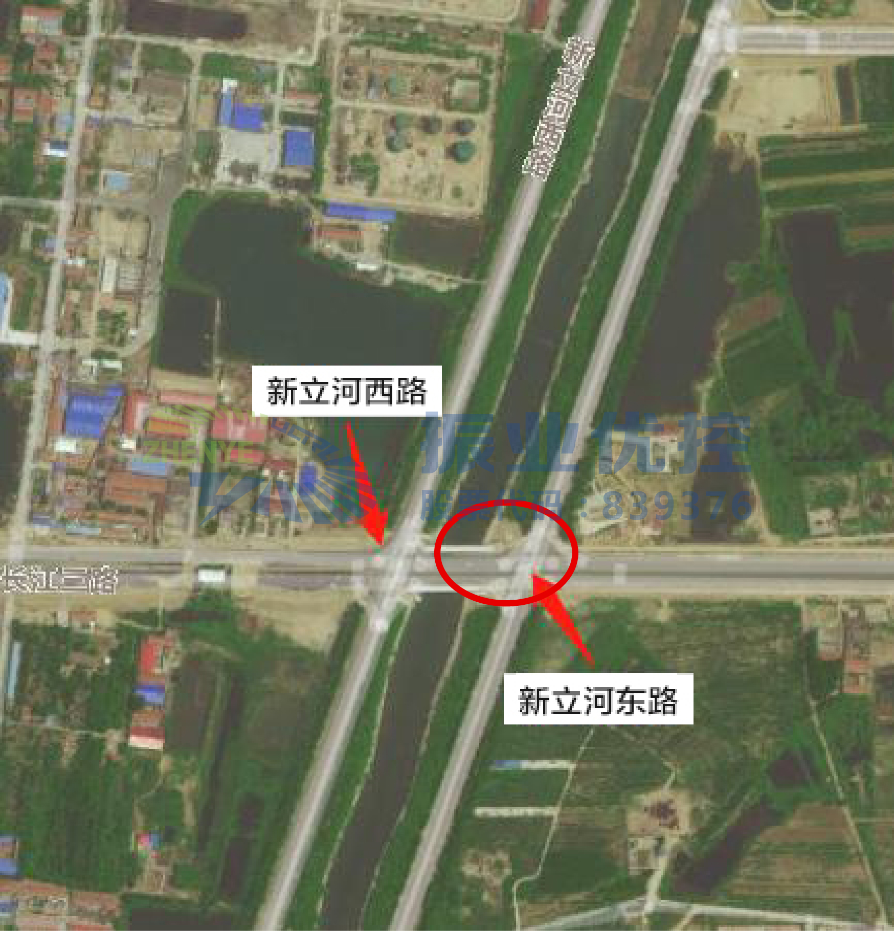 圖1 兩大短距離路口地理位置圖