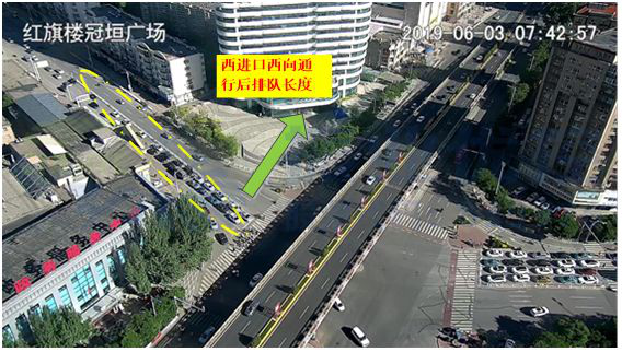 圖11 優(yōu)化后西進(jìn)口排隊(duì)長(zhǎng)度