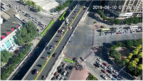 圖9 北向通行車輛現(xiàn)狀