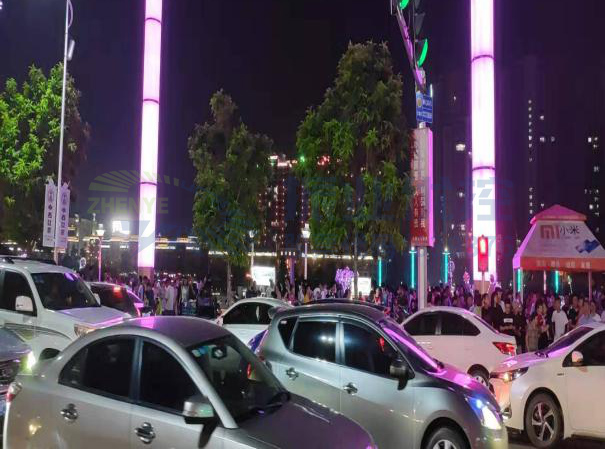 圖5 噴泉表演時(shí)段人車沖突嚴(yán)重