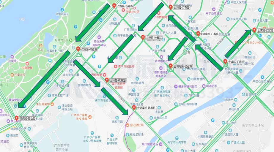 圖13 匯春路協(xié)調(diào)前后高德指數(shù)對(duì)比圖