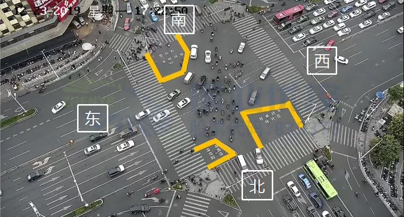 圖6 路口新增非機動車待行區(qū)（優(yōu)化后）
