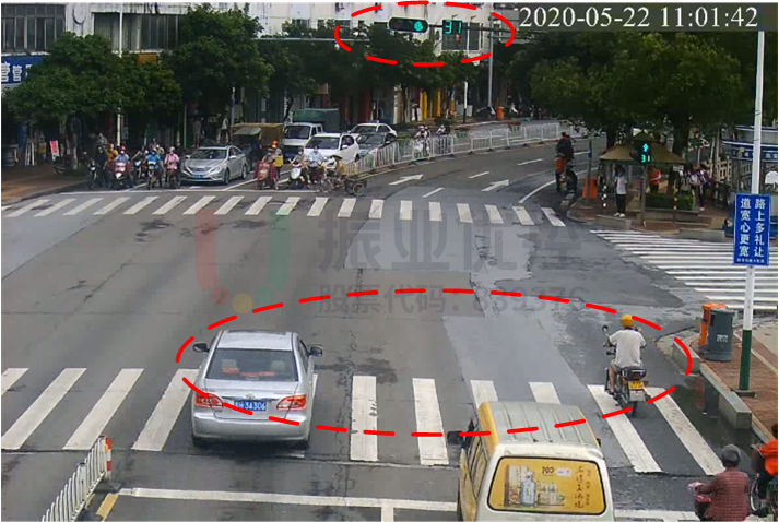 圖5 頭車通過路口并無沖突現(xiàn)象（優(yōu)化后）