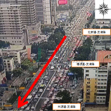 圖10 路段擁堵嚴重（優(yōu)化前）