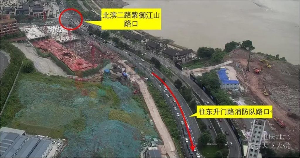 圖5 優(yōu)化前早高峰排隊(duì)情況