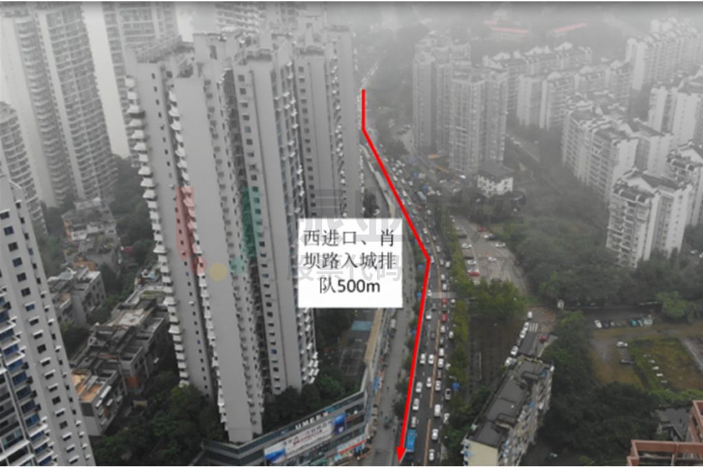 圖5 路口排隊較長示意圖