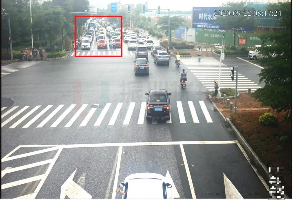 圖4 南進(jìn)口車輛排隊(duì)情況（優(yōu)化前）