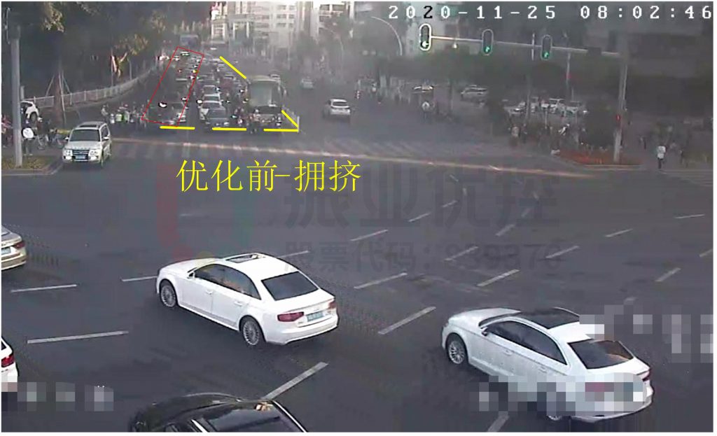 圖11 北進(jìn)口運(yùn)行情況截面圖（優(yōu)化前）