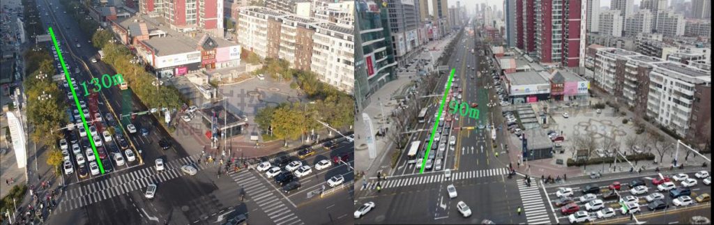 圖14 路口西進(jìn)口排隊(duì)明顯縮短（優(yōu)化后）