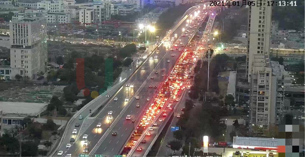 圖7 路口運(yùn)行情況（優(yōu)化前）