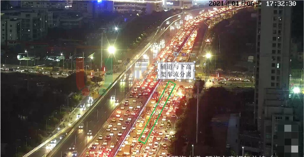 圖4 路口車流分離測(cè)試2