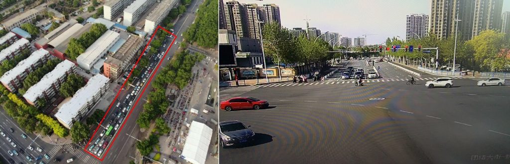 圖11 新華北路團(tuán)結(jié)大街路口優(yōu)化前后對比