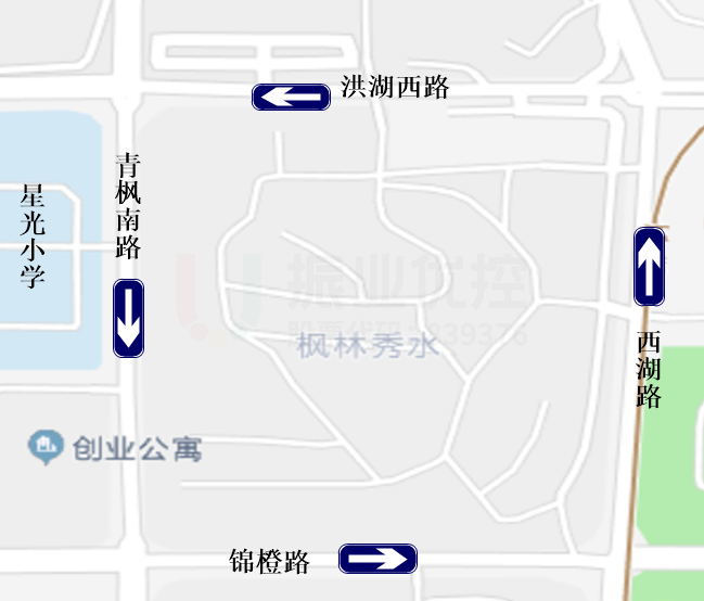 圖1 區(qū)域道路分布圖