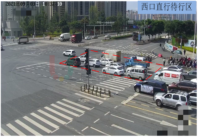 圖11 綜合待行區(qū)周期容車量