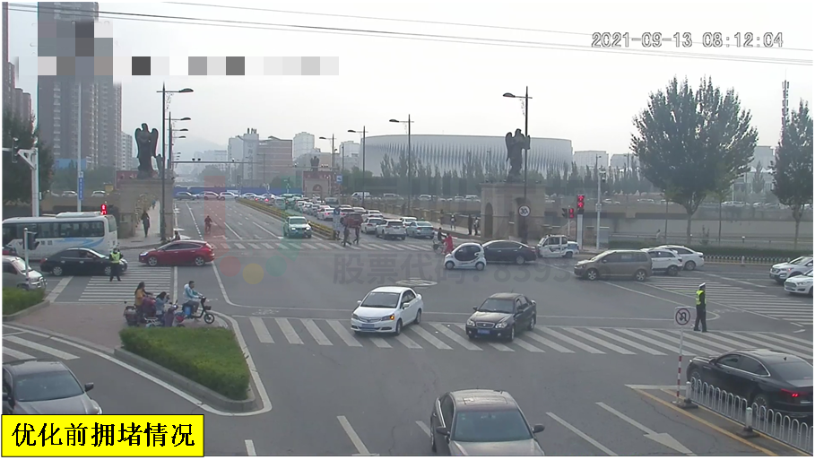 圖4 緯一橋優(yōu)化前擁堵情況