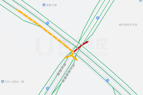 圖5 廣福路西向東擁堵情況