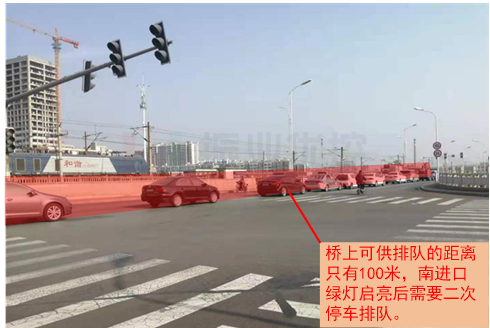 圖5 南進(jìn)口排隊情況（優(yōu)化前）