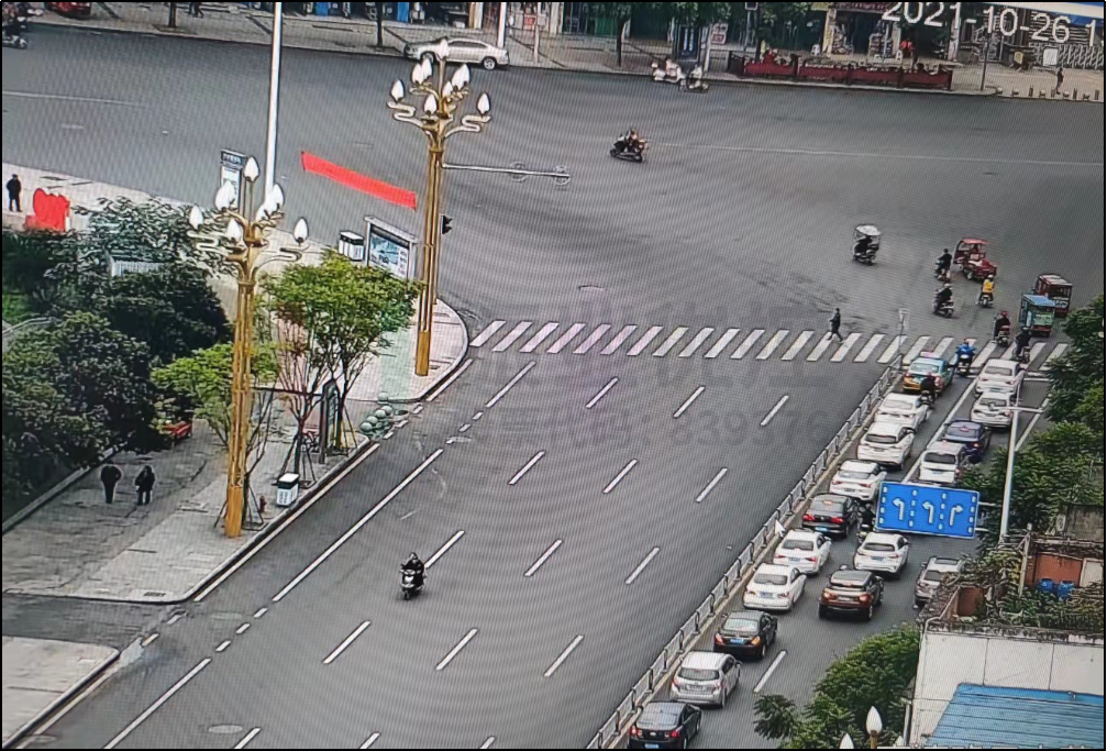 圖2 平峰時段嘉西路-嘉南路左轉(zhuǎn)至嘉西路的車輛排隊長度