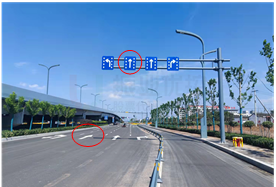 圖5 南進(jìn)口車道調(diào)整