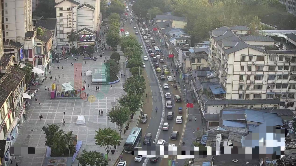 圖10 主干道運(yùn)行情況（優(yōu)化前）