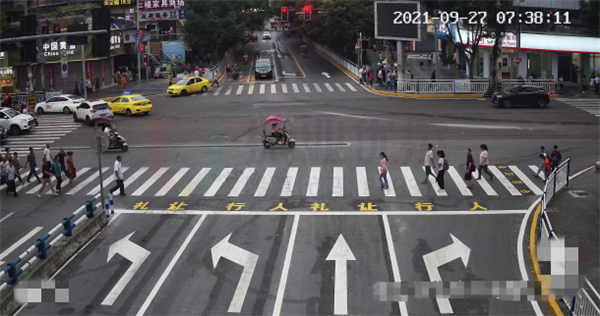 圖10-4 歇馬正街路口標(biāo)線優(yōu)化后效果圖-歇馬支路（西進(jìn)口）