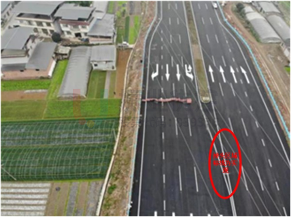 圖4 標(biāo)志與標(biāo)線不符