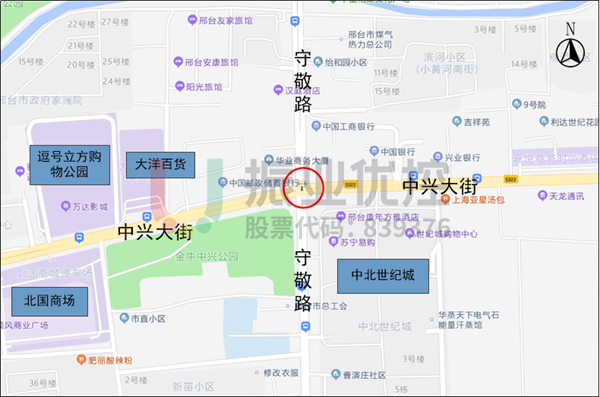 圖?1?中興大街-守敬路路口示意圖