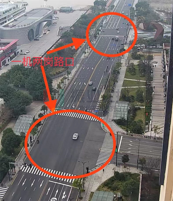 圖 2 一機兩崗路口圖