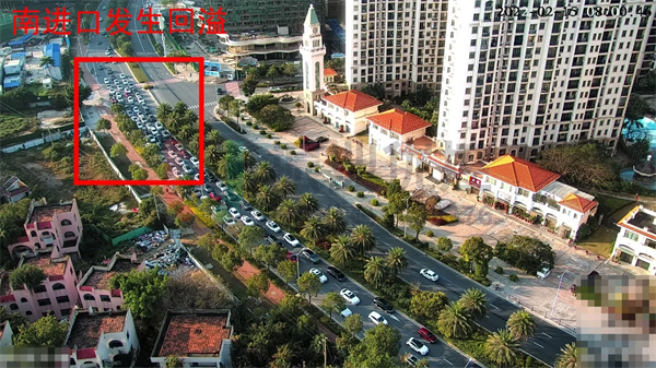 圖1 南進(jìn)口早高峰排隊長