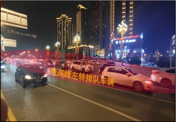 圖4 早、晚高峰北進(jìn)口排隊(duì)圖